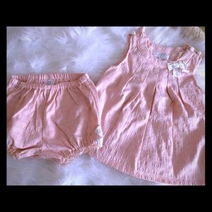 Lil girls dress with matching bottoms